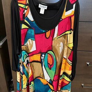 Serengeti 2 piece Womens' Plus Tops